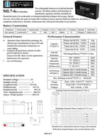 ML7-6 6V 7AH SLA Battery F1 Terminal - PACK OF 4