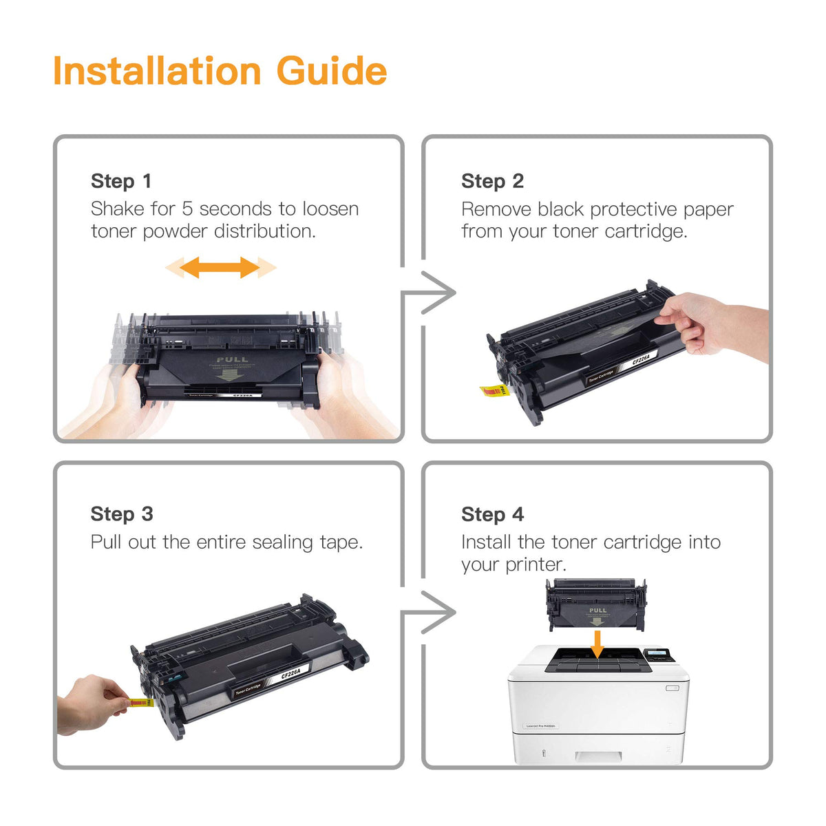 26A Toner Cartridge for HP Printer Compatible Toner