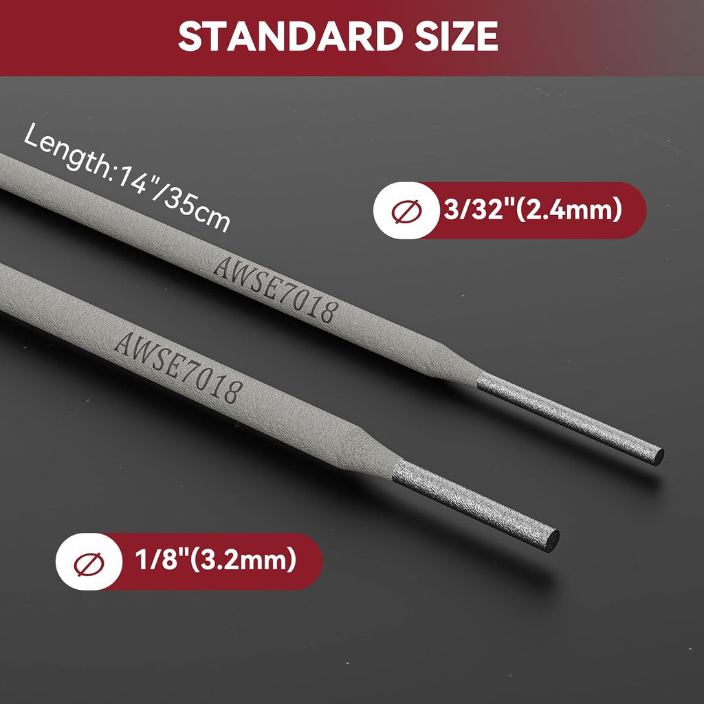 ARCCAPTAIN E7018 Welding Rods 1/8" 2LB Low Hydrogen Carbon Steel Electrode