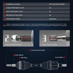 KELOKE CV Axle Shaft Assembly Compatible with Hyundai