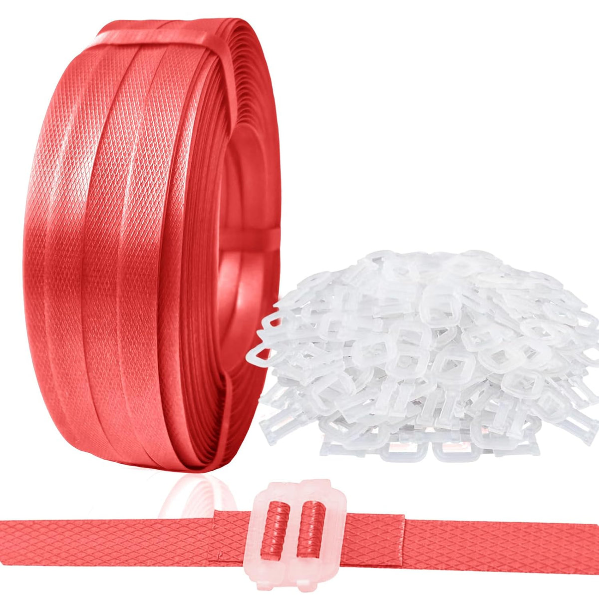 Plastic Packaging Banding Strapping Kit, Red