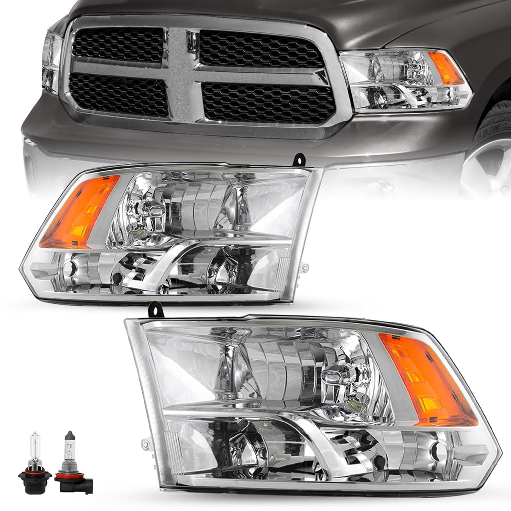 Headlight Assembly Compatible with 2009-2018 Dodge Ram 1500