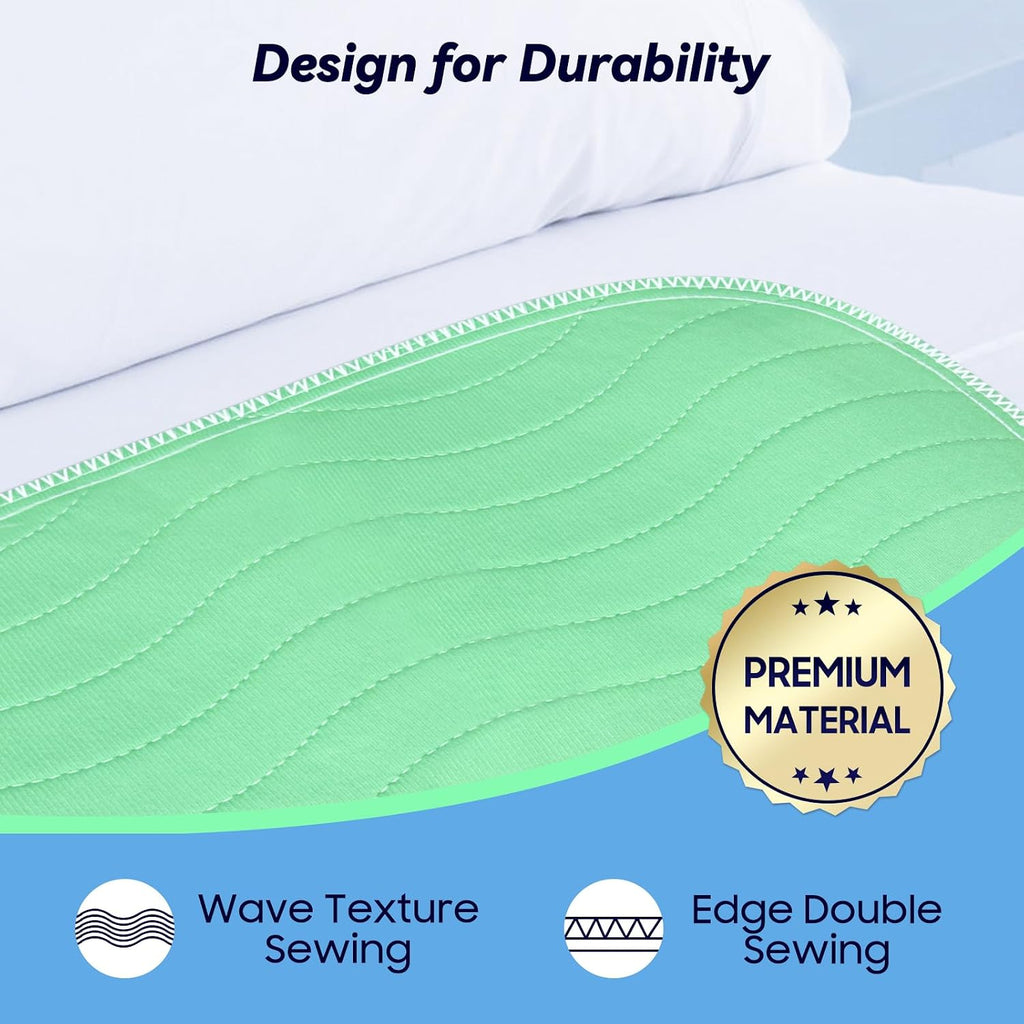 4 Pack 24” x 24” Extra Heavy Absorbency Washable Underpads Bed Pads