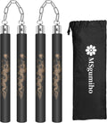 Nunchucks Safe Foam Rubber Training Nunchucks Nunchakus Match with Bearing Ball System and Steel Chain 2PCS for Kids