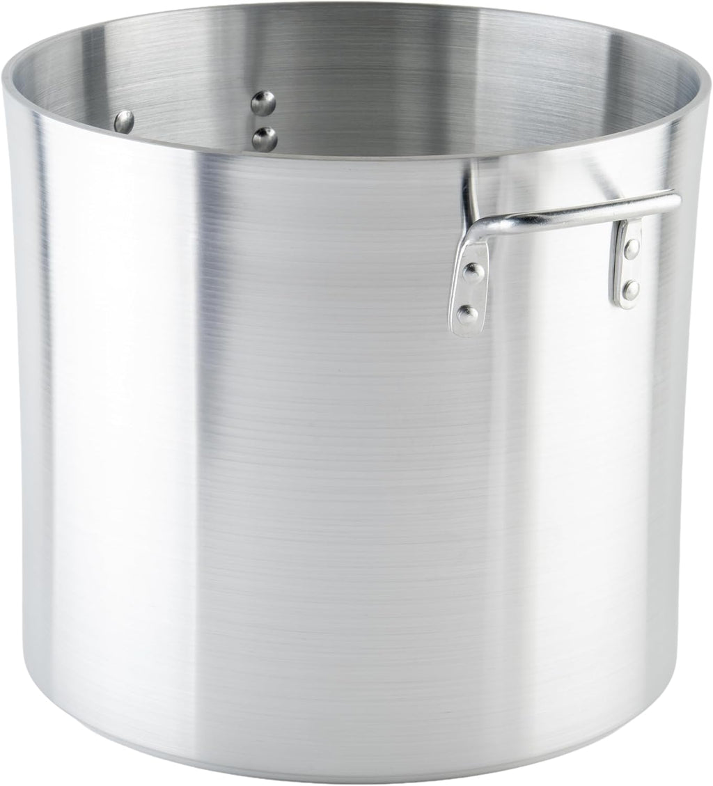 6.0mm Aluminum Stock Pot, 32-Quart | Heavy-duty, Riveted handles, Great for Stocks, Soups, Pasta and Batch Cooking