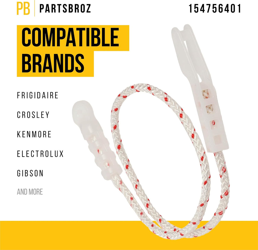 154756401 Dishwasher Hinge Cable Replacement for Frigidaire, Electrolux, Kenmore, Crosley - Replaces AP7212793, PS17217958, 154578801