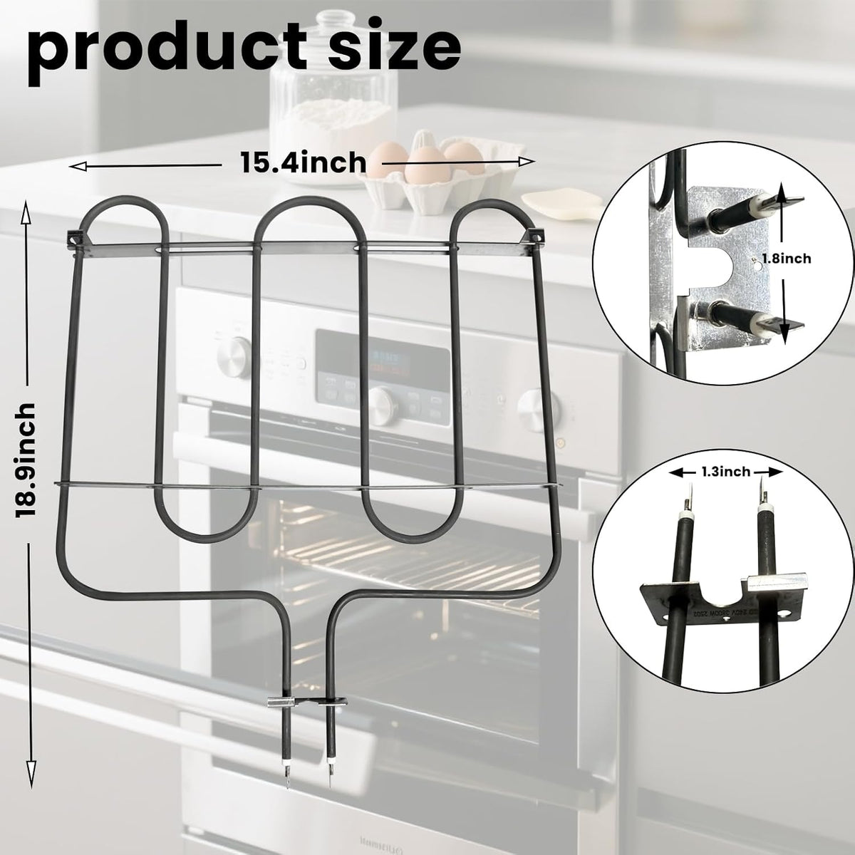 WB44T10094 Oven Broil Element Compatible With GE Electric Range,Replacement 1536684,AP4412352,EAP2359892,PS2359892