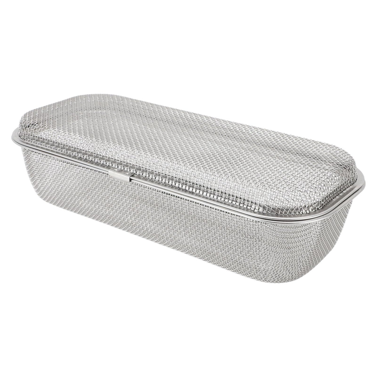 Dishwasher Basket for Small Items, Dishwasher Chopstick Basket, Stainless Steel Rectangular Mesh Drain Dishwasher Silverware Holder Replacement (Large)