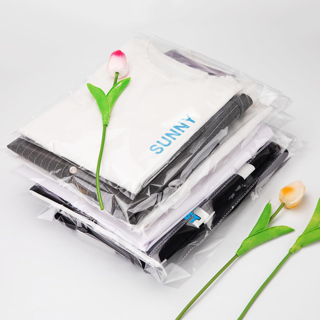 120 Count 10"x13" Clear Self Sealing Cellophane Bags