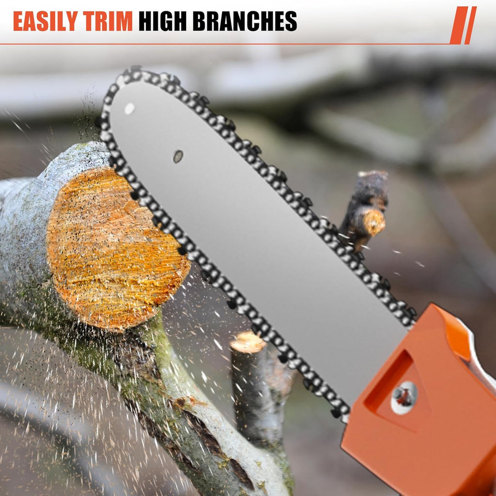 48CC Gas Powered Pole Saws, 2 Stroke Gas Powered Pole Saws with 11.5 in Cutting Bar, 16-FT Height Cordless Extendable