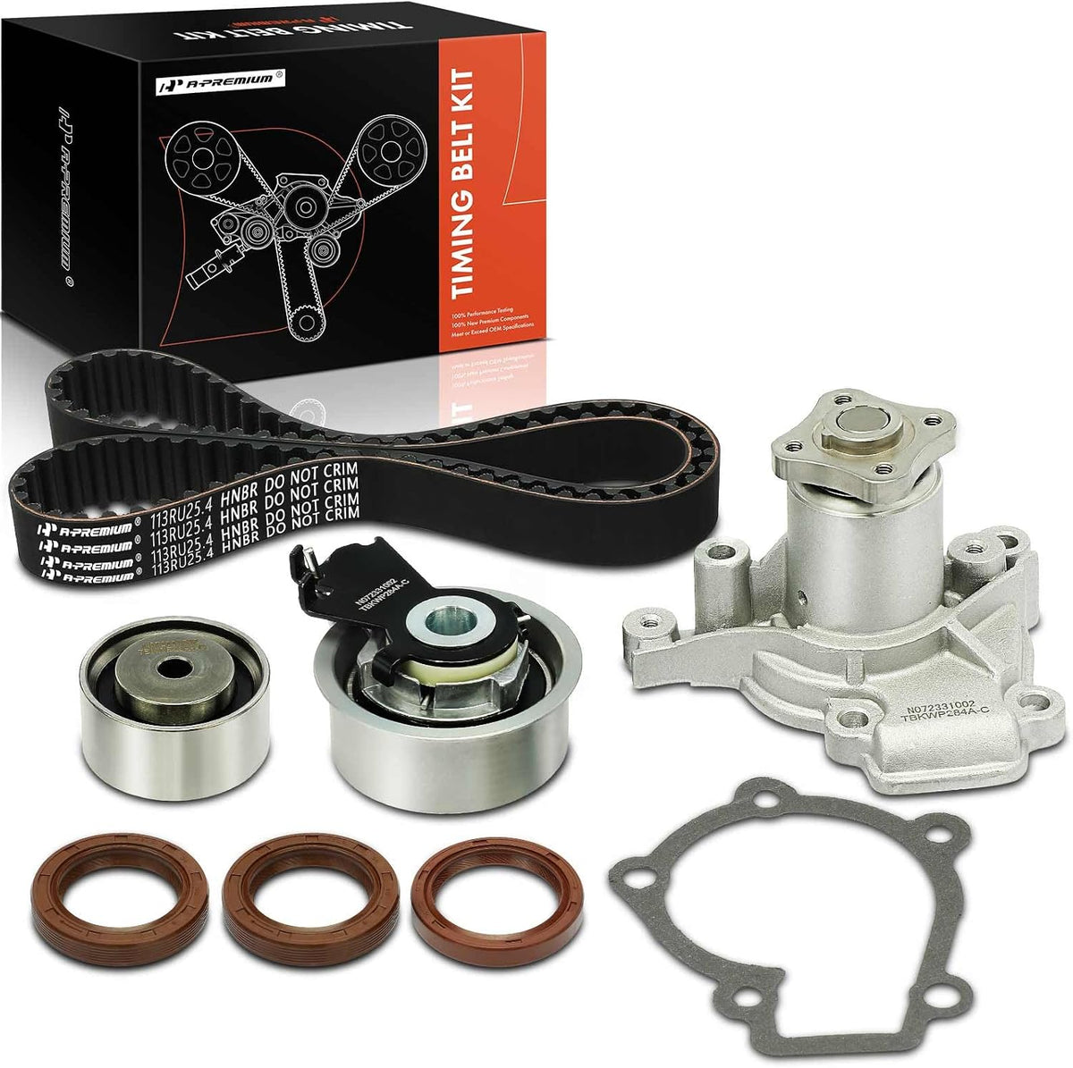 A-Premium Engine Timing Belt Kit with Water Pump W/Tensioner