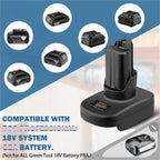 Lithium-ion Battery Adapter, Compatible with Bosch 18V Battery for Bosch 12V Tools, Power Tool Converter