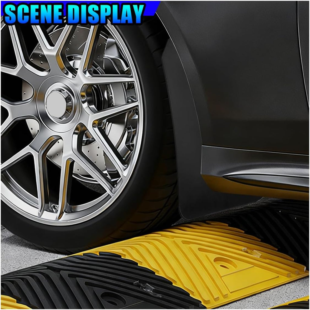 4PCS Universal Car Mud Flaps Set, Flexible Bendable Mudguard Automotive Front & Rear Splash Guards with Screws