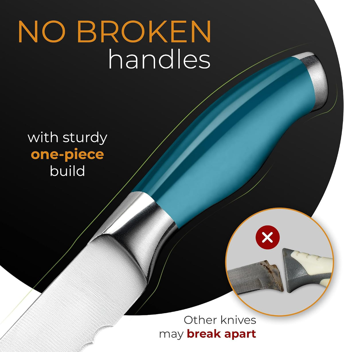 Serrated Bread Knife Ultra-Sharp Stainless Steel Professional Grade Bread Cutter - Cuts Thick Loaves Effortlessly