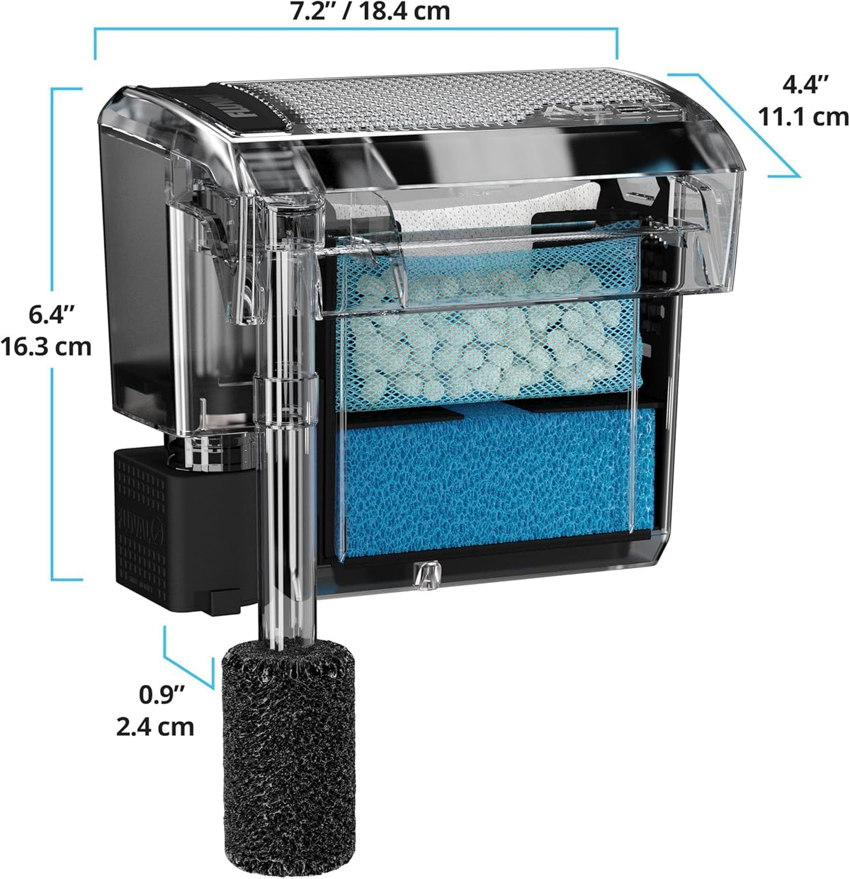 AquaClear Fish Tank Power Filter for 20- to 50-Gallon Aquariums