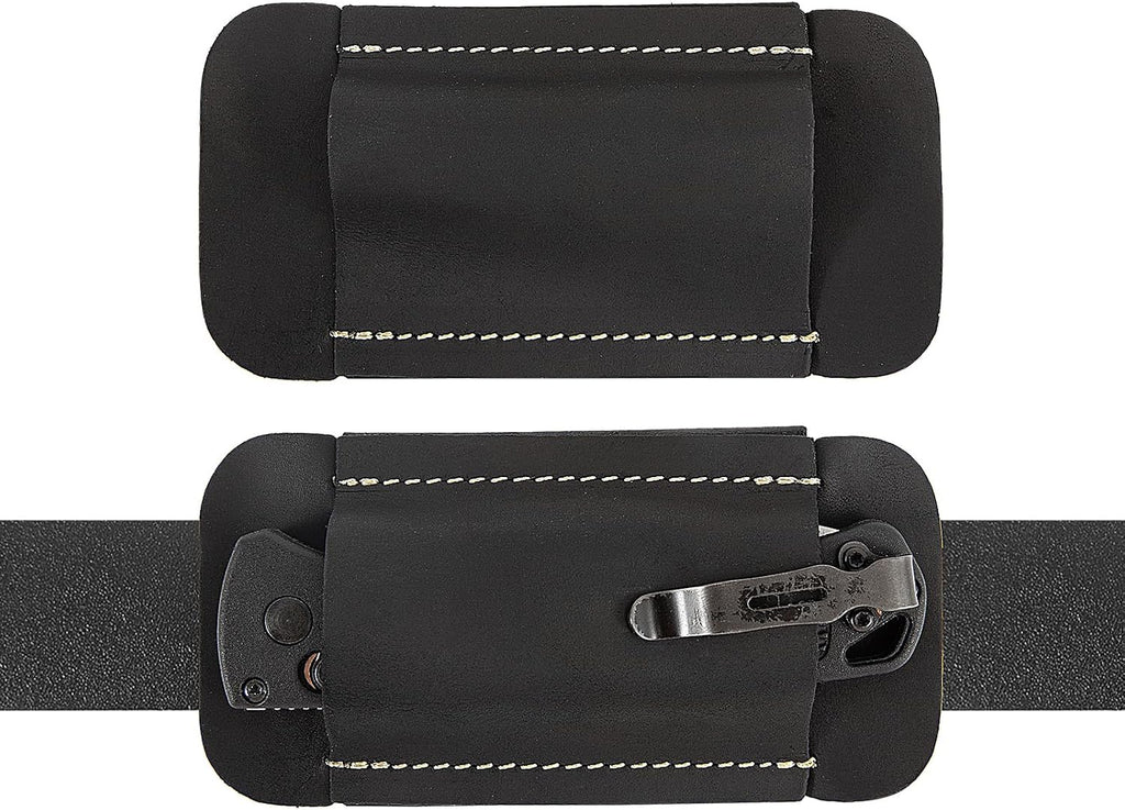 Knife Sheath,Leather Knife Sheath for Belt,Horizontal Carry Pocket Knife Holder,EDC Belt Organizer,Handmade Compact