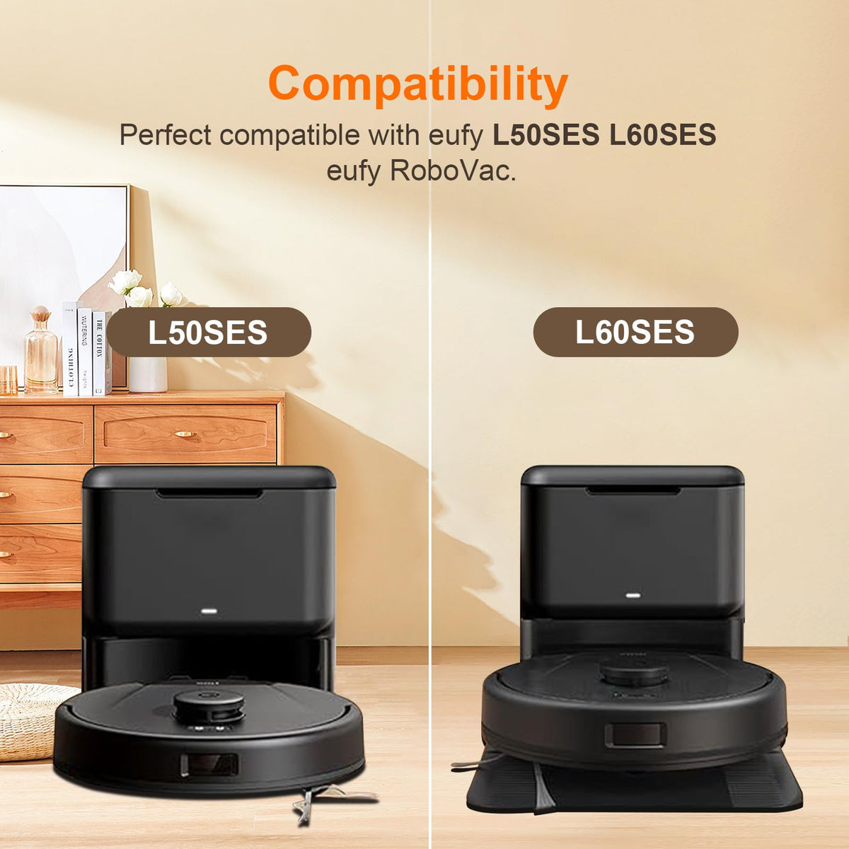 20 Pack Vacuum Dust Bags for Eufy L50 L60 Robot Vacuums Cleaner