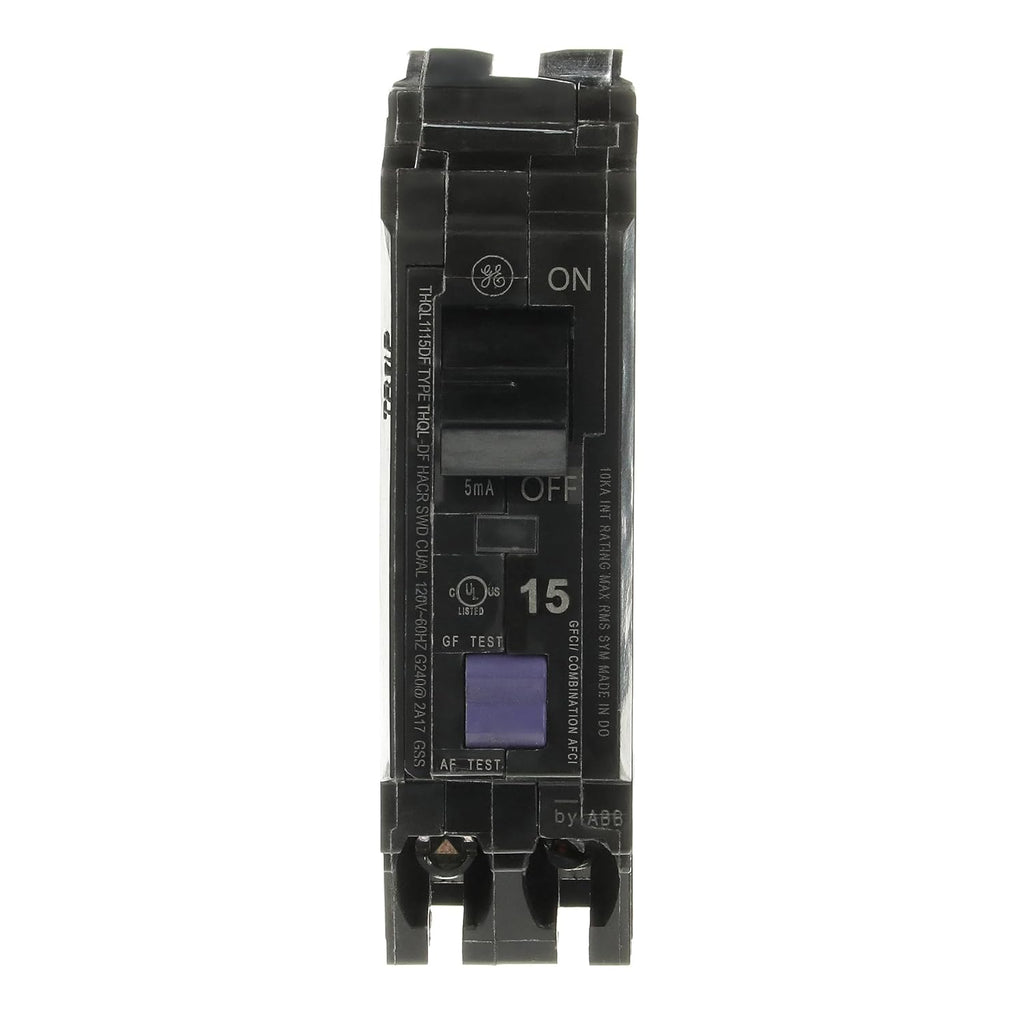 ABB 15A Single-Pole Dual Function Circuit Breaker, GFCI/AFCI