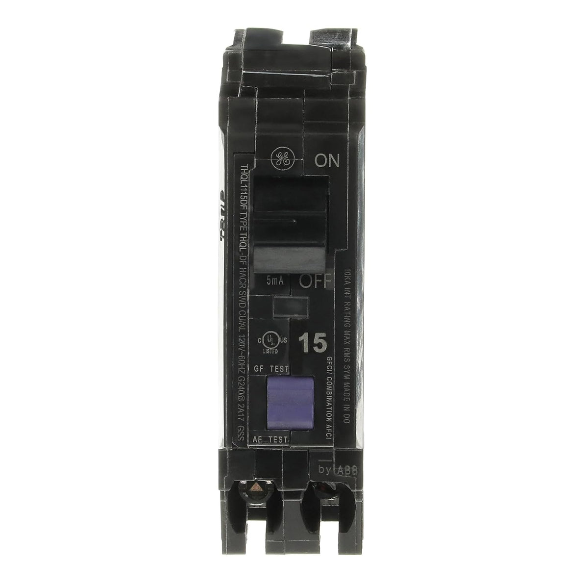ABB 15A Single-Pole Dual Function Circuit Breaker, GFCI/AFCI