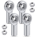 Tudomro 4 Pack 1/4" Phsb4 Rod End Bearings, Cf4 Heim Joint with Jam Nuts