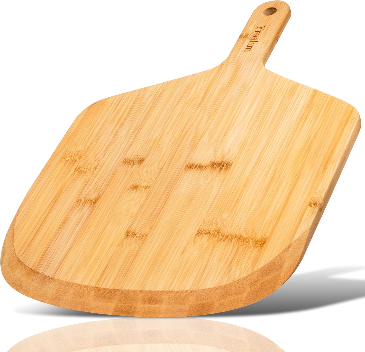 12 Inch Bamboo Pizza Peel Premium Wooden Pizza Board Paddle