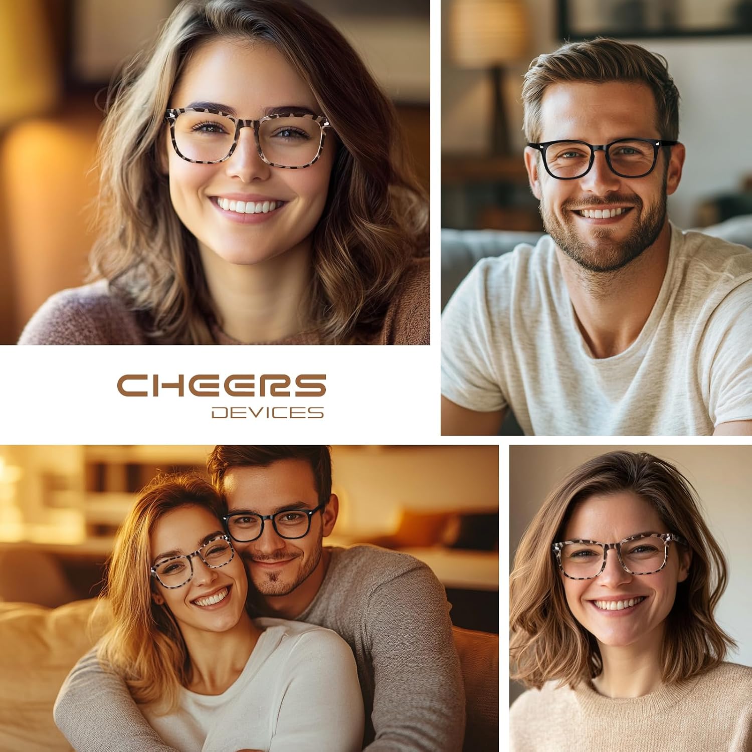 Reading Glasses Anti-Glare Readers 5-Pack for Men Women | Reading Glasses for Women Men, Eyeglasses, Blue Light