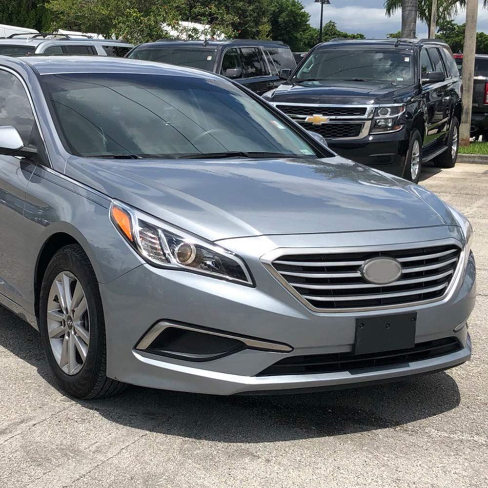 GRAND ORANGE Front Chrome Bumper Grille Compatible with 2015-2017 Hyundai Sonata HY1200174