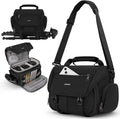 Camera Bag, DSLR/SLR/Mirrorless Camera Sling Bag for Photographers Waterproof Small Camera Case with Tripod Holder &