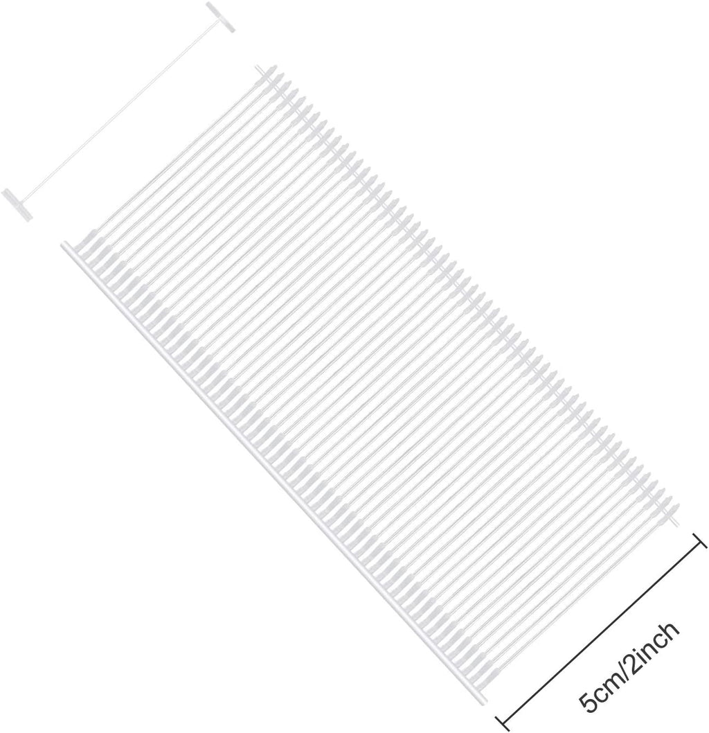 2 inch Standard Tagging Gun Fasteners, BS ONE 5000pcs Clothing Tag Barbs Attachments Price Label for All Standard