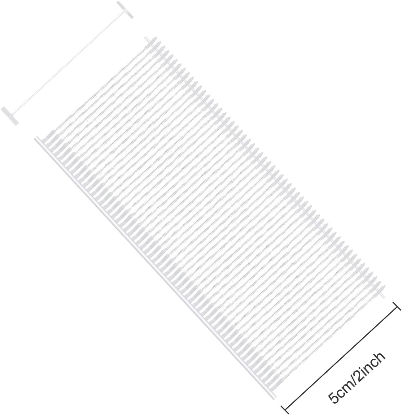 2 inch Standard Tagging Gun Fasteners, BS ONE 5000pcs Clothing Tag Barbs Attachments Price Label for All Standard