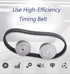FENOQ Black Strap HTD Belt 500-5M-10, Closed Loop Timing Belts, 12/15/30mm Width, 500 Length, Synchronous Rubber Belts Part, 100 Teeth, Suitable for Timing Pully Conveyor Belts(Color:Width 17mm)