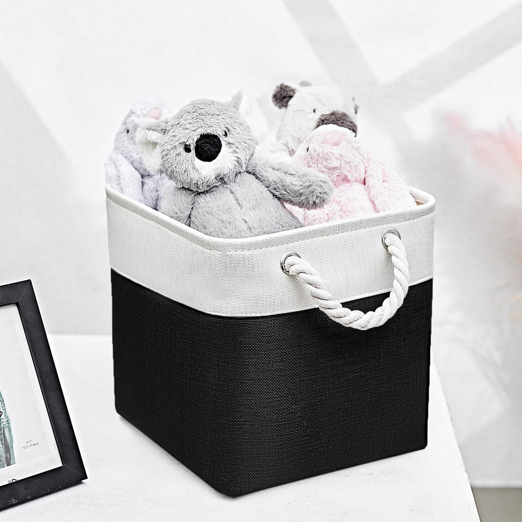 11x11 Inch Cube Storage Bins, 6 Pack Fabric Storage Cubes for Shelves, Cube Organizer Bins with Handles, Cloth Cubby