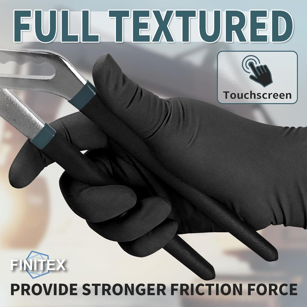 Black Nitrile Disposable Gloves 5mil Medical Exam 100PCS,M