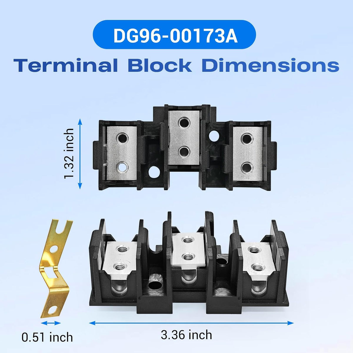 DG96-00173A Terminal Block Fit for Samsung Electric Range/Stove/Oven