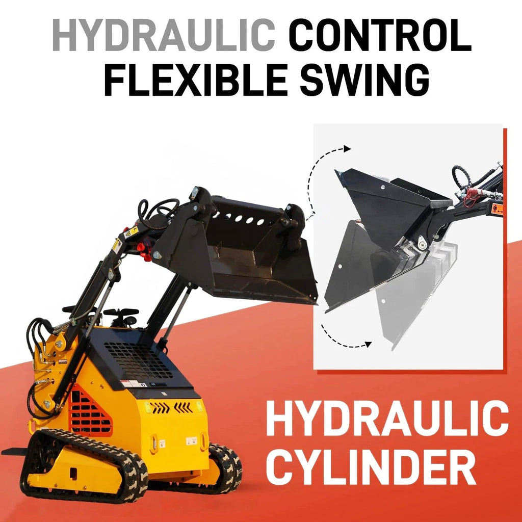 Mini Skid Steer Loader with 24hp Engine, Stand-on tracked loader.