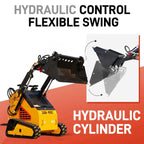 Mini Skid Steer Loader with 24hp Engine, Stand-on tracked loader.