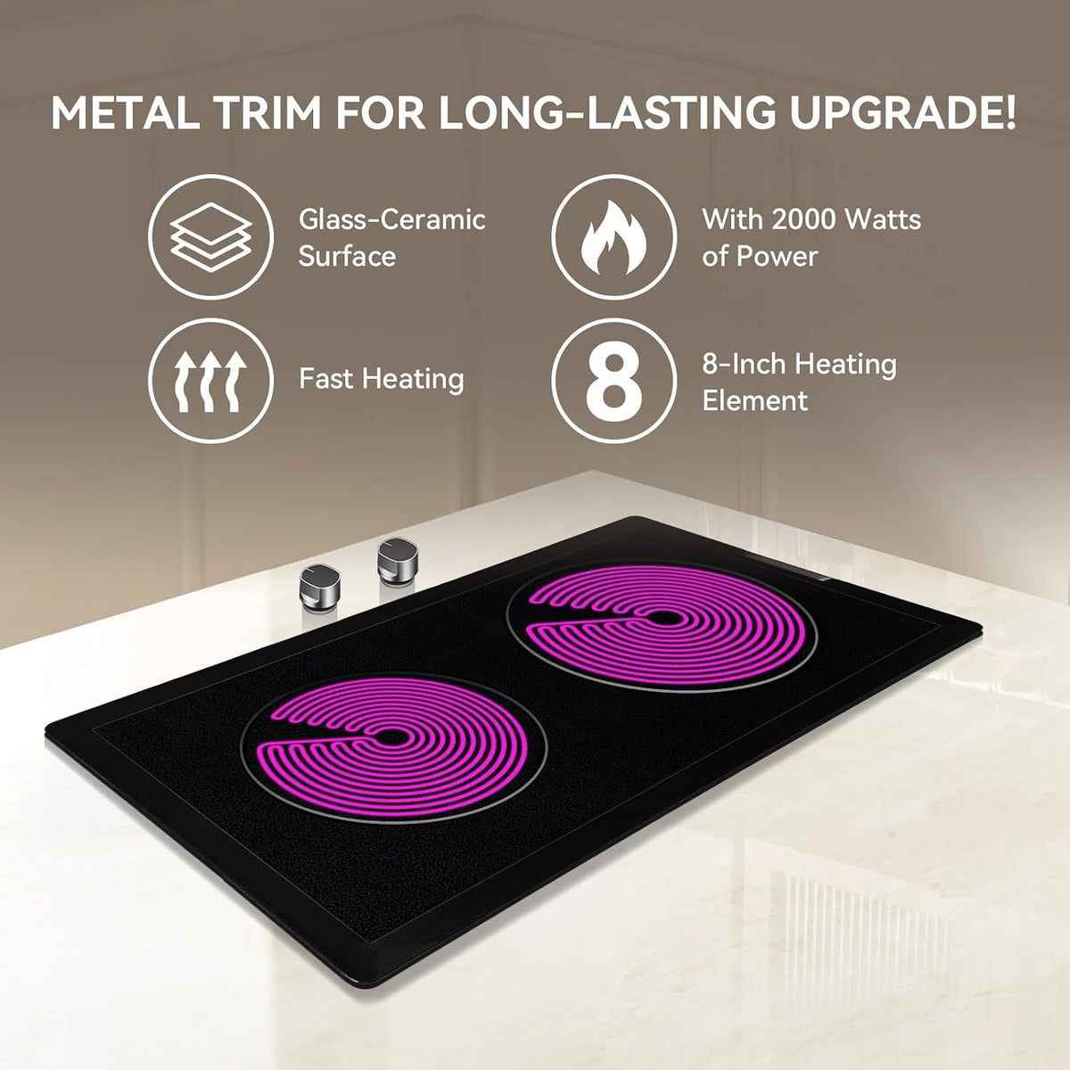 Radiant Cartridge A122B Compatible with Jenn-Air Cooktop Range