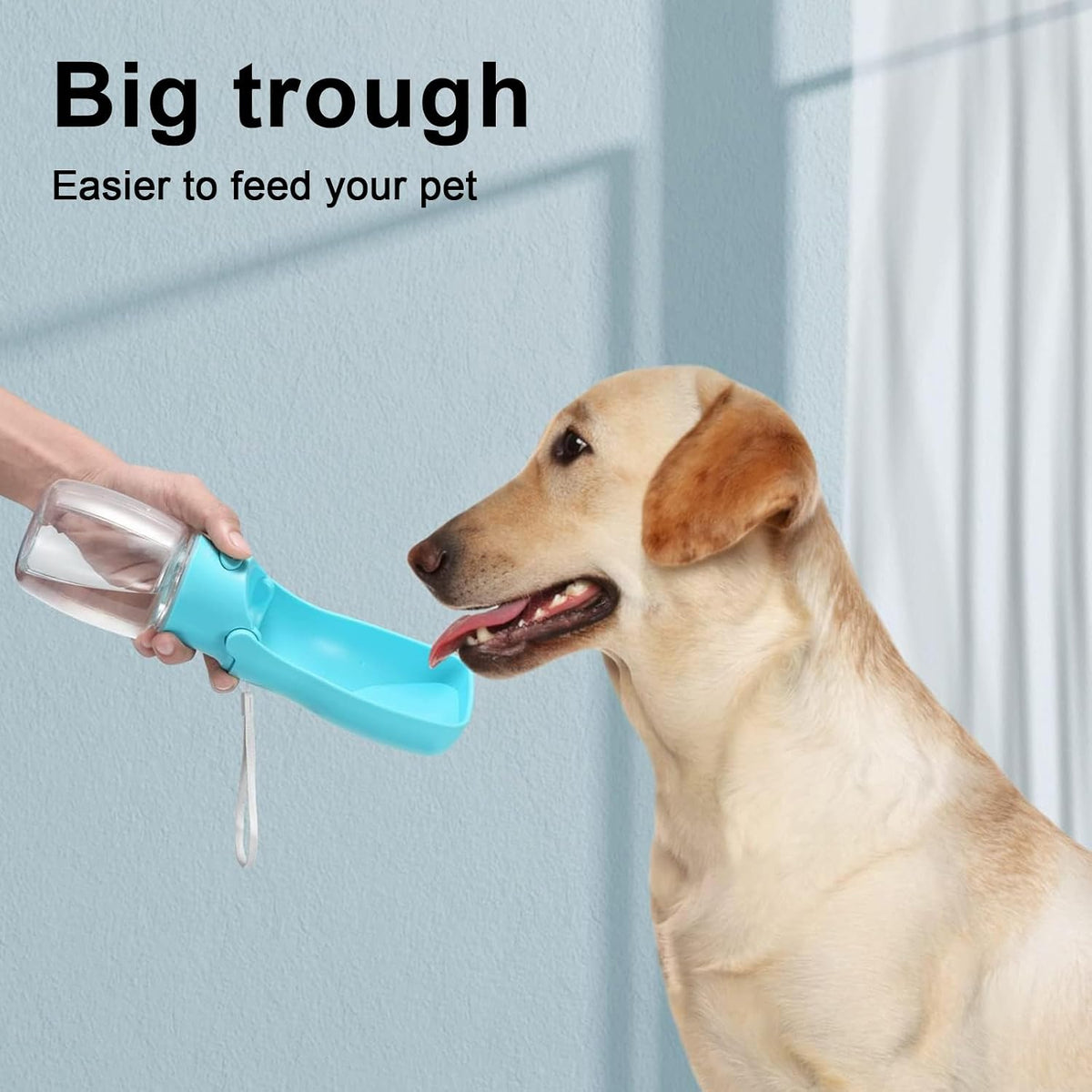 Portable Dog Water Bottle Dispenser [Leak Proof & Foldable] Dog Travel Water Bottle Bowl Accessories for Puppy Small