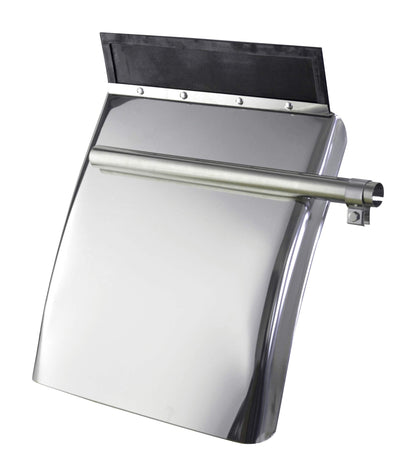 Stainless Steel Quarter Fender Set (24"x29"),Semi Truck. Mounting Tube Included