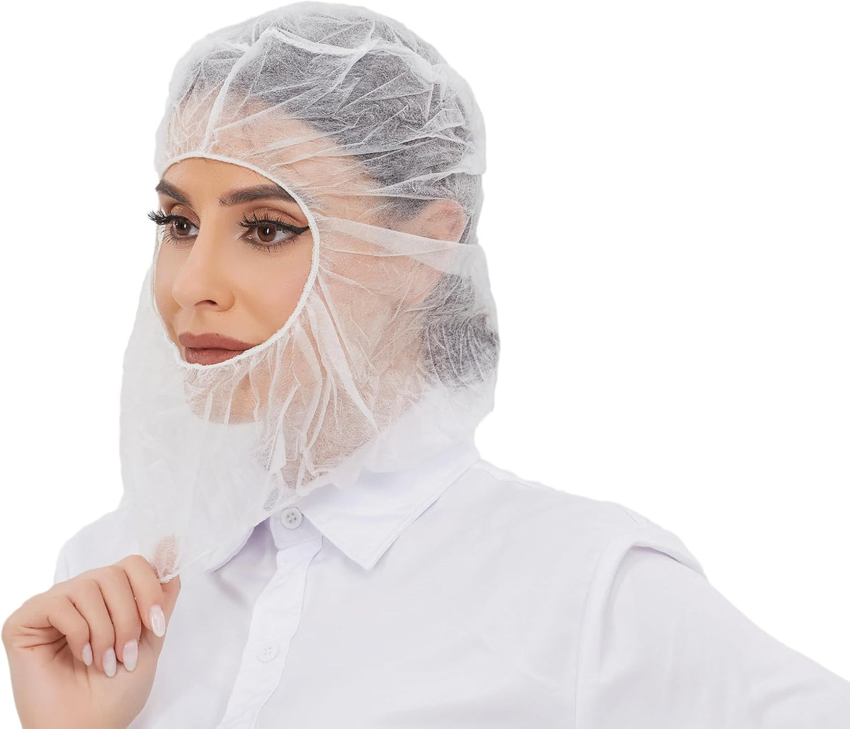 Disposable Hood Cap Face Hair Cover Beard Cover Combo
