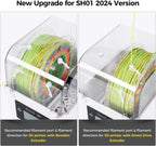 Filament Dryer 2026, SH01 Filament Dehydrator 3D Printer Spool Holder with Upgraded Fan, Dry Box for Keeping Filament