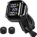 Motorcycle Tire Pressure Monitoring System, Motorcycle TPMS System | with 2 External Sensors, LCD Display, IP67