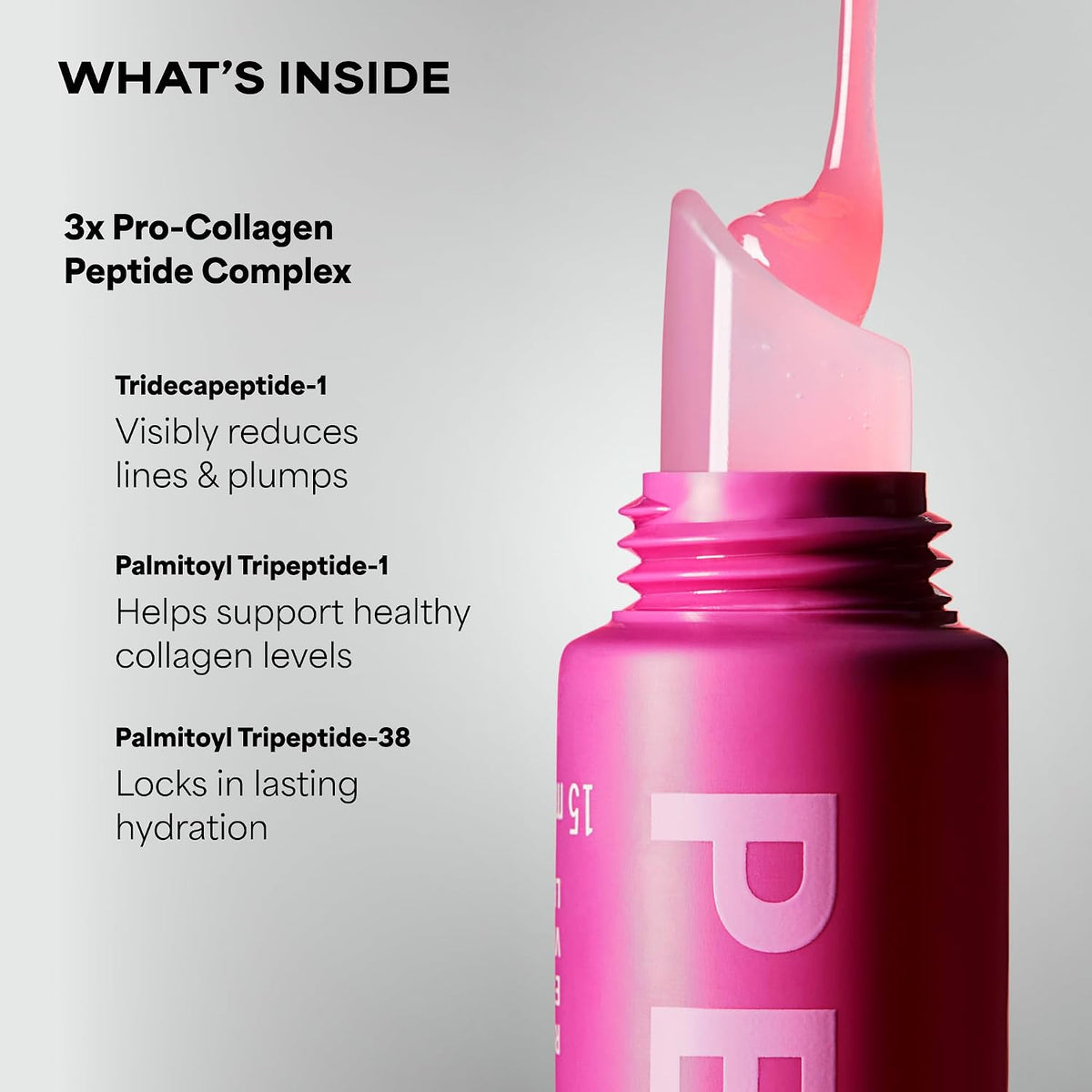 Pro-Collagen Peptide Gloss Lip Balm, Hydrates & Smooths Lips, Sheer & Glossy Finish for Fuller Lips, Sheer Tint