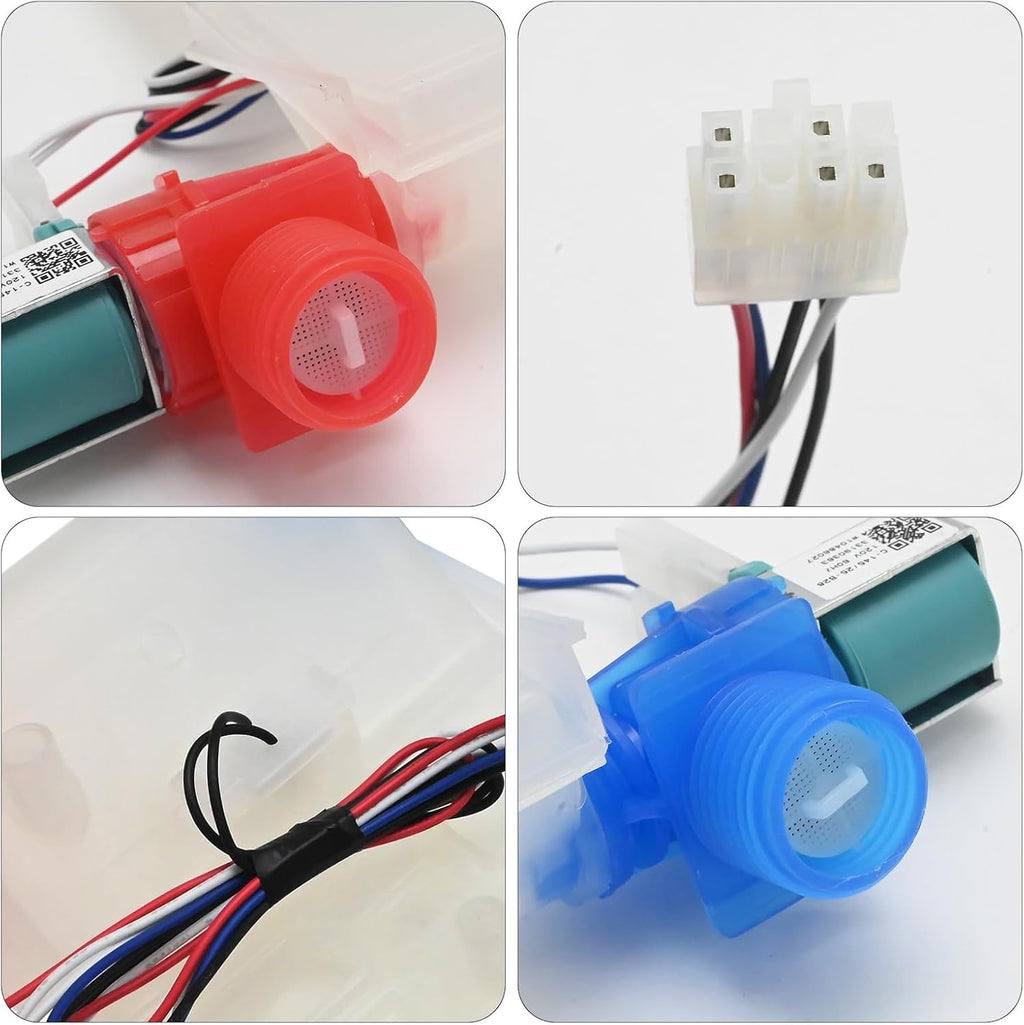 W10869800 Washer Water Inlet Valve, Replacement for Whirlpool Maytag and General Electric Washers, Replaces W11038689 W10776841 W11024486