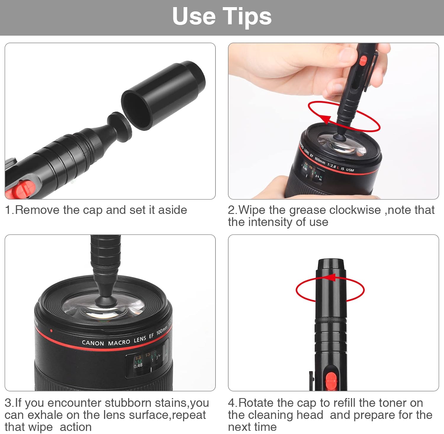 14-in-1 Camera Lens Cleaning Kit - Mirrorless & DSLR Sensor Cleaning Kit for Canon, Sony, Nikon Including Lens