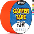 Gaffers Tape (2" x30 Yards) Heavy Duty, Easy Rip, No Residue | Red