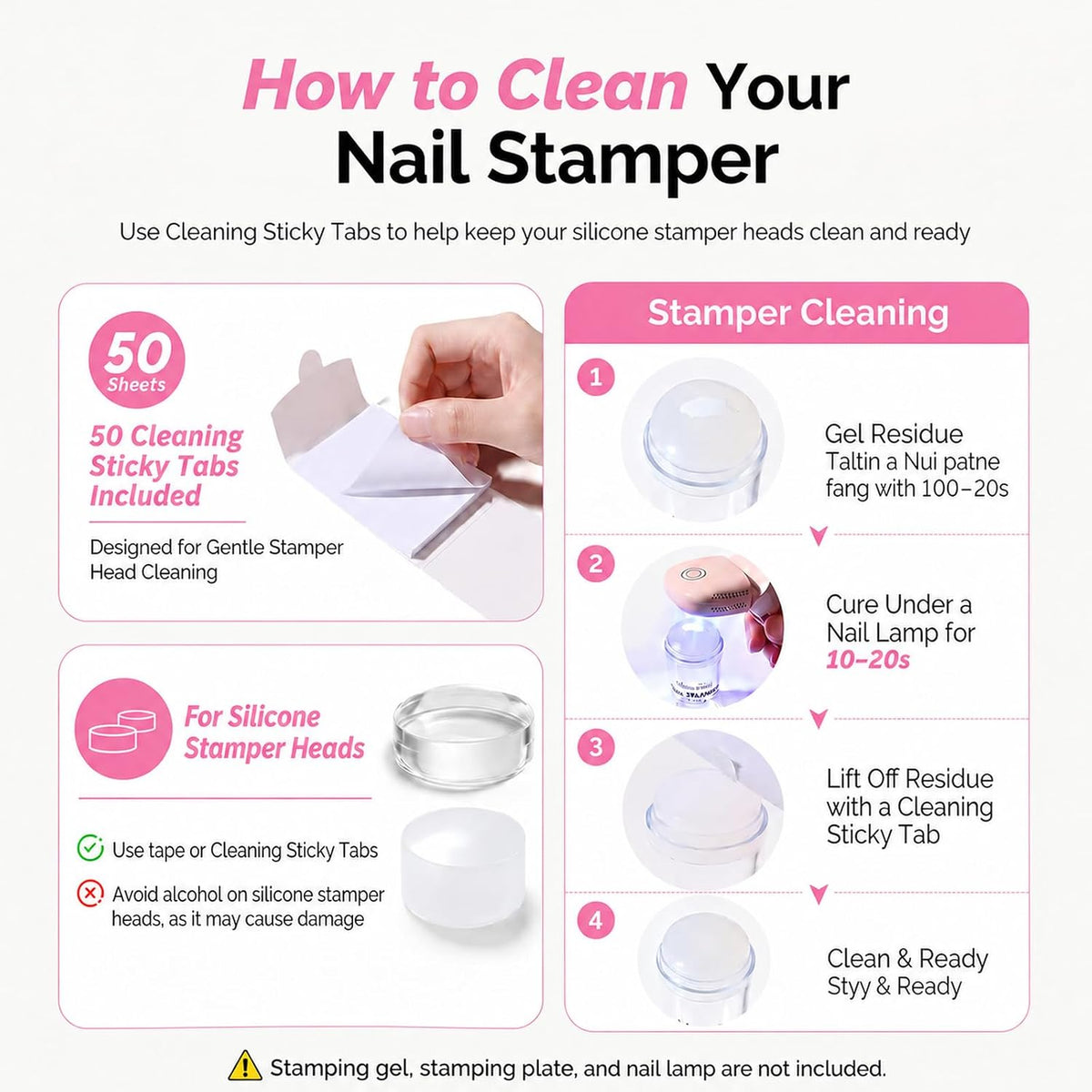 French Tip Tool, Long & Short Nail Stamp, 11PCS