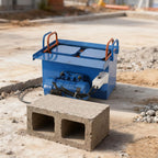 Concrete Block Making Machine for Construction, 110V 550W Hollow Block Making Machine, 2 Holes Brick Size 15.74 *