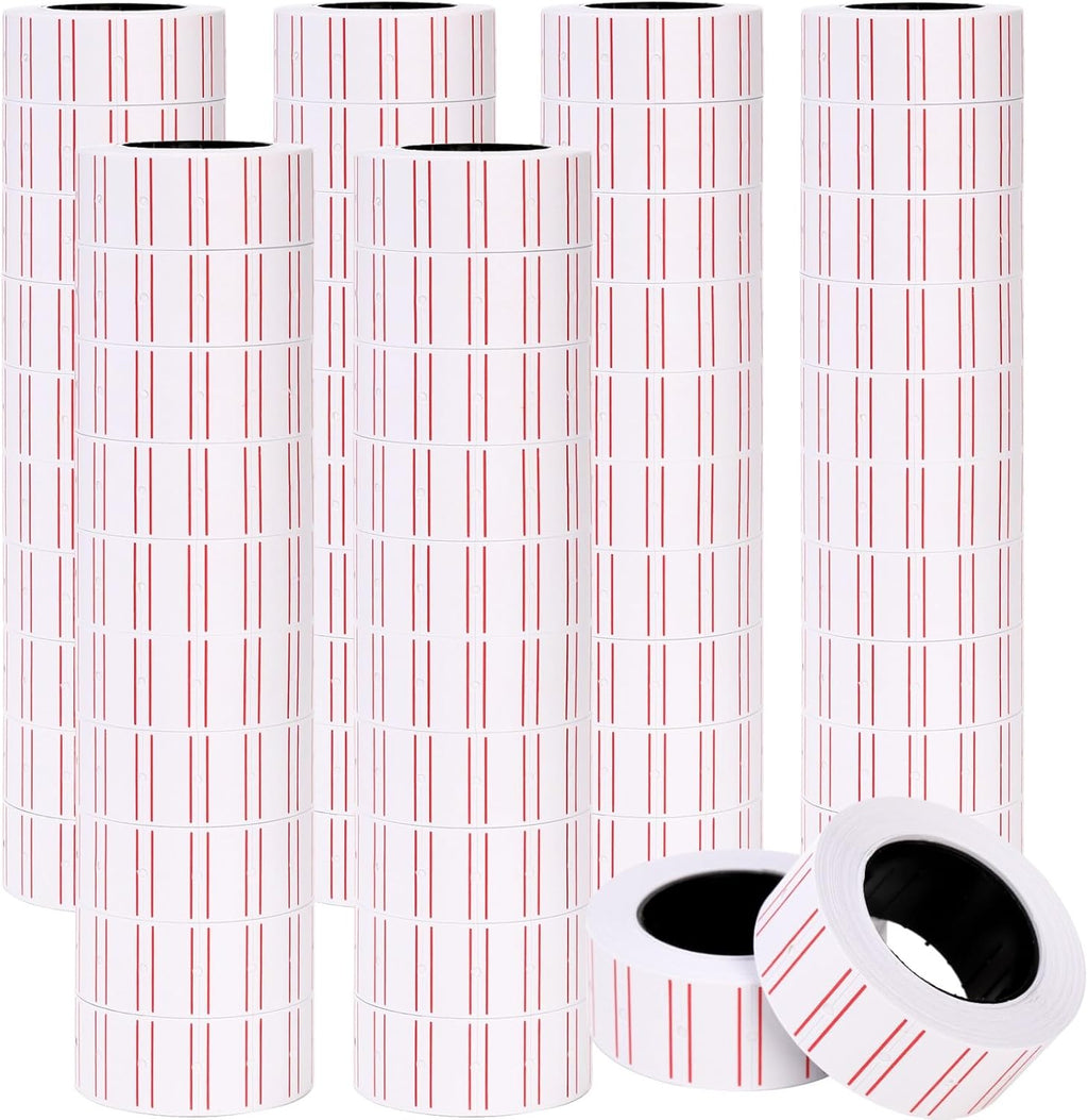 30000 Pcs Price Gun Labels Paper, 60 Rolls Pricemarker Label Stickers Fit Most of Price Tag Machines(Mx-5500, M5500