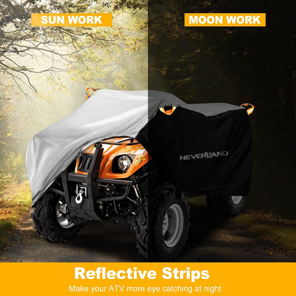 ATV Cover Heavy Duty UV Waterproof 4 Wheeler Cover for Honda XL | ATV Covers Waterproof Outdoor Heavy Duty Quad Cover